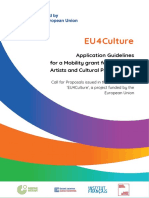 Eu4c Mobilities Users Kuskus Desktop Eu4culture Mobilities Call-3 Guidelines Eu4c Mobilities Application Guidelines - Pdfapplication Guidelines