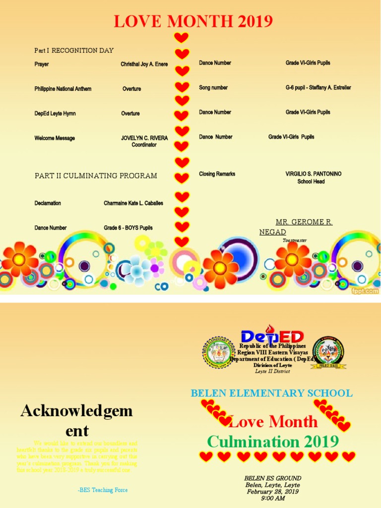 Love Month Program | PDF