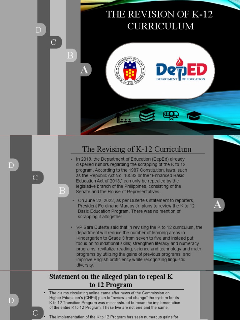 K 12 Curriculum | PDF | Educational Stages | Schools