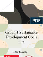 Group 1 Sustainable Development Goals 1 4