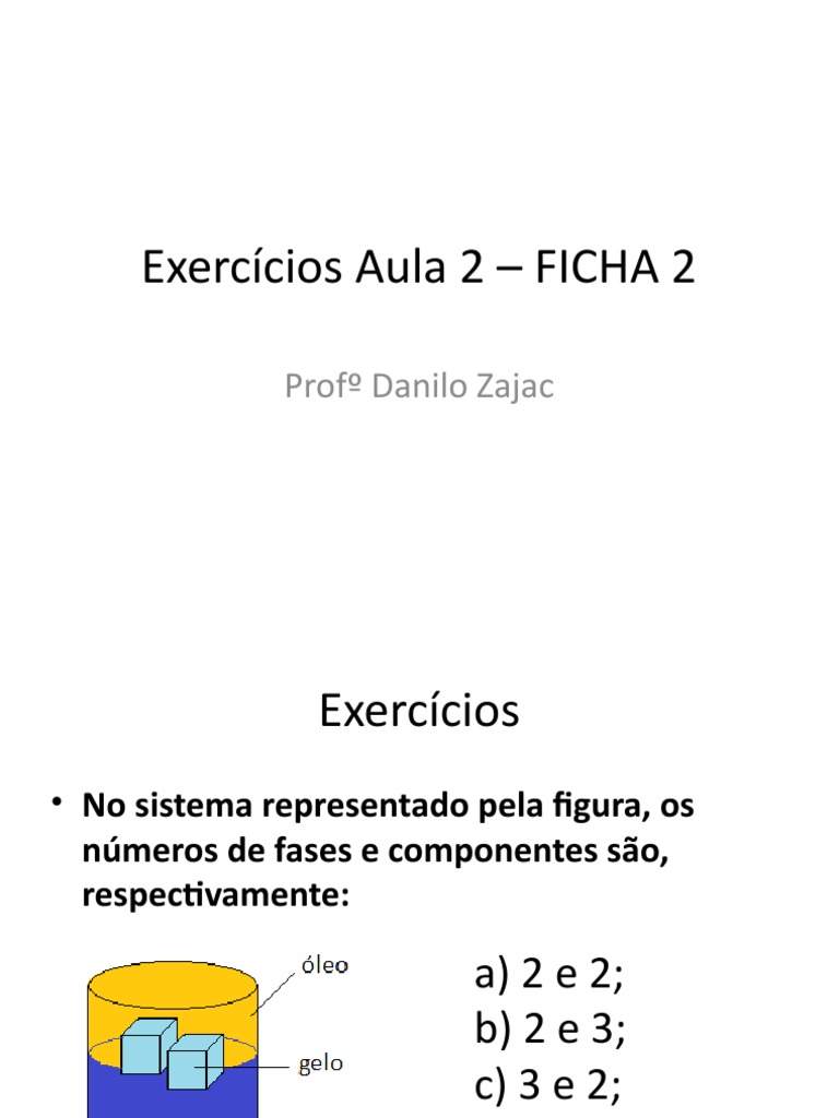 Aula 2 - FICHA 2 | PDF