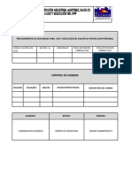 SII-PSPA-601-2015 Procedimiento para Uso y Seleccion Del EPP