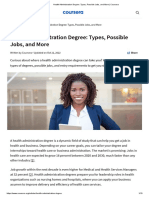 Health Administration Degree - Types, Possible Jobs