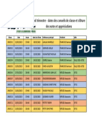 Dates Arrêts Des Notes Second Trimestre PDF