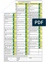 CHECK LIST PARA EXECUÇÃO DE ATIVIDADES EM ALTURA