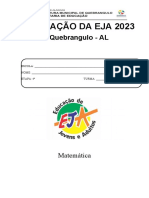 AVALIAÇÃO DA EJA 2023-MATEMÁTICA