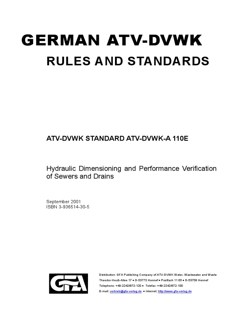 Atv DVWK PDF Discharge Hydrology Fluid Dynamics