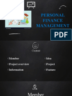 Personal Finance Management