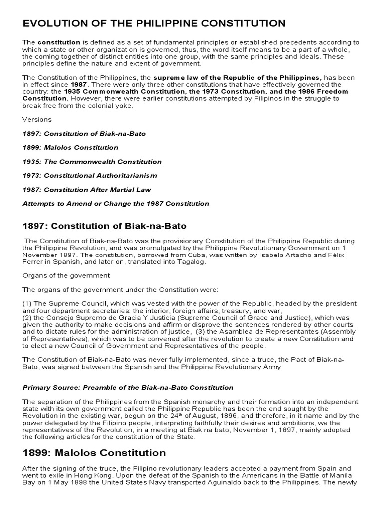 Philippine Constitution History | PDF | Justice | Crime & Violence
