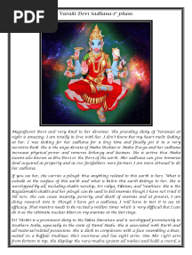 Varahi Devi Sadhana