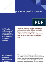 Time and Place For Performance