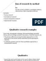 Classification of Research by Method