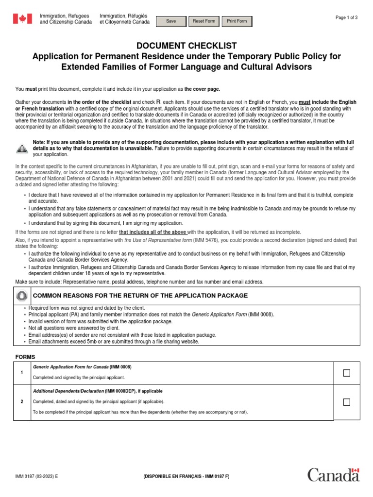 Application Checklist for IMM 0187 | PDF | Marriage | Divorce