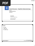 Lecture 4 Control Structures - Repetitive Statements Loops 14032023 102037am