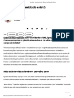 Benefícios Da Unidade Cristã - Esboço de Pregação Bíblica PDF