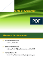 2.1 - Elements of Grammar