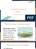 Renewable Sources of Energy