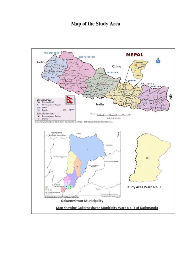 Map of The Study Area | PDF