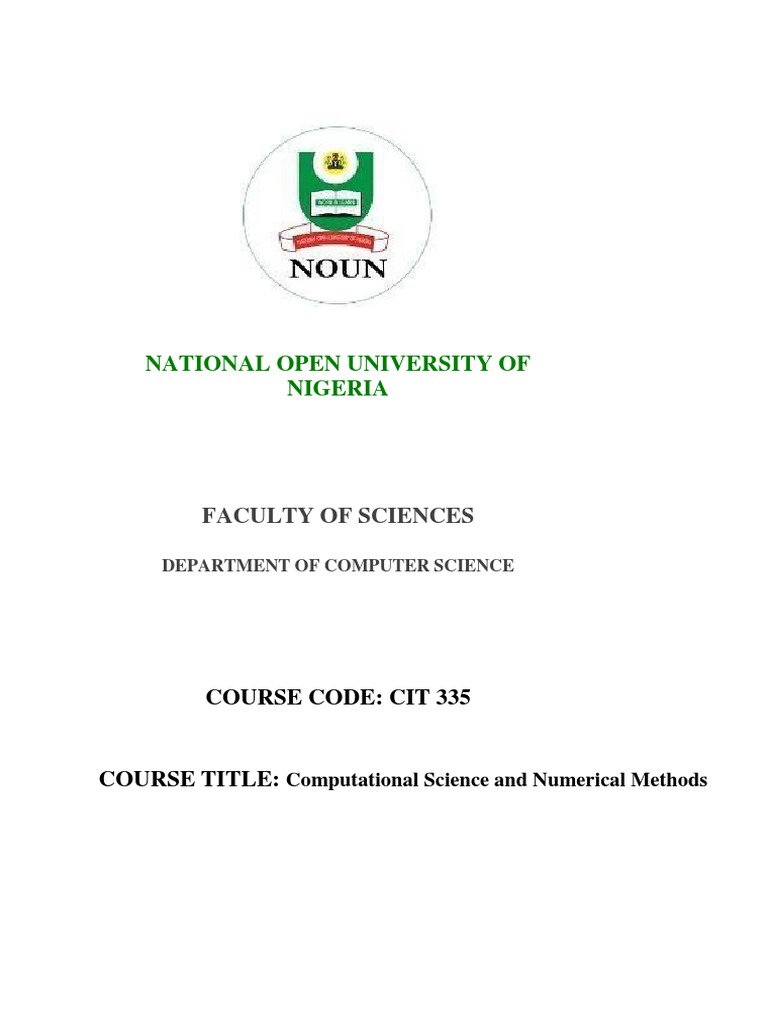 CIT 335: Computational Science Guide | PDF | Decimal | Numbers