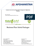 Kabul Packages Company Business Plan