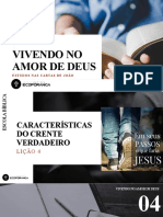 Lição 04 - Vivendo No Amor de Deus