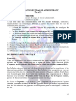 Organisation Du Travail Administratif TL Aca PDF