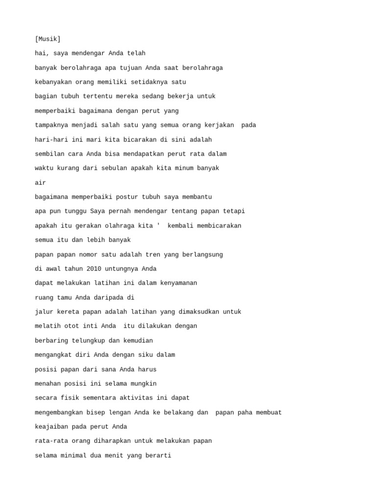 Indonesian 9 Proven Ways To Flatten Your Stomach Downsub Com Pdf