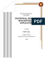 Stat 20053 Statistical Analysis With Software Application PDF