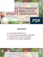 Factors To Consider in Choosing Good Quality Vegetables