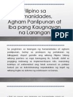 Aralin 2 Filipino Sa HumanidadesJ Agham Panlipunan at Iba