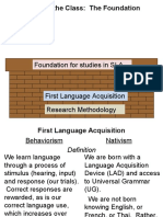 First Language Acquisition