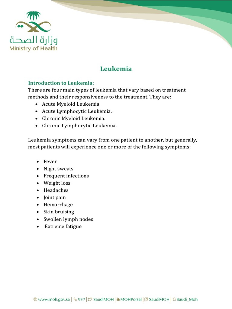 Psychological Interventions For Coping With A Leukemia Diagnosis