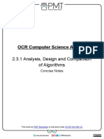 2.3.1. Analysis, Design and Comparison of Algorithms
