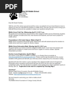 Gravelly Hill Rising 6th Grade Letter