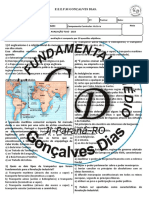 Avaliação História 2º Ano - TCAE