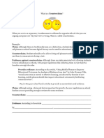 Try It: Use Your School Lunch Articles To Provide A Counterclaim and Evidence