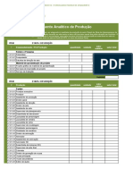 Formulário padrão de orçamento para série de animação