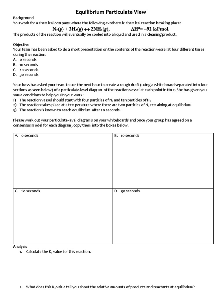 Equilibrium Particulate View Student | PDF | Technology & Engineering