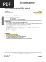 Cambridge International AS & A Level: Chemistry 9701/11