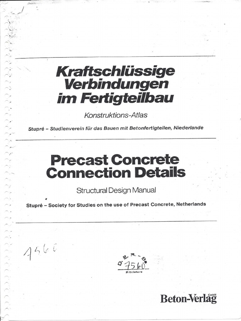 Precast Concrete Connections Introd PDF | PDF