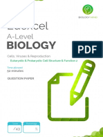 Eukaryotic - Prokaryotic Cell Structure - Function 2 QP PDF