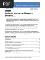 Saskatchewan PST Exemption Guide | PDF | Taxes | Tax Deduction