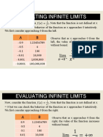 Lesson 3 Basic Cal Limits Involving Infinity Continuity at A Point PDF