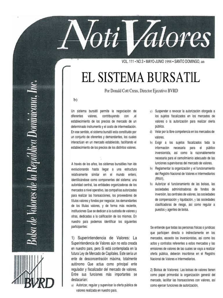 Regulación y Funcionamiento del Mercado Bursátil | PDF | Bolsa | Bolsa ...