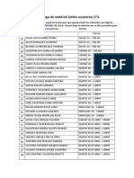 Relación de Alumnos para Entrega de Utiles PDF