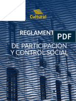 Reglamento de participación y control social FCBCB