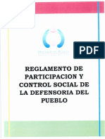 Reglamento de Participacion y Control Social 2013 PDF