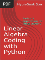 Linear Algebra Coding With Python Pythons Application For Linear Algebra