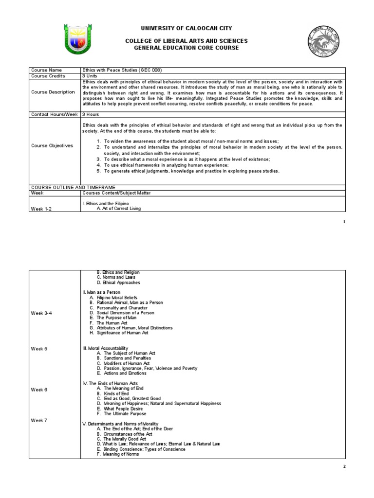 PHILOSOPHY OF PEACE intelligence overview