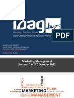 Marketing Management Erasmus Session 2 13.10.2022